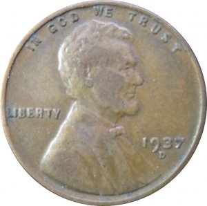 1937 D Lincoln Cent