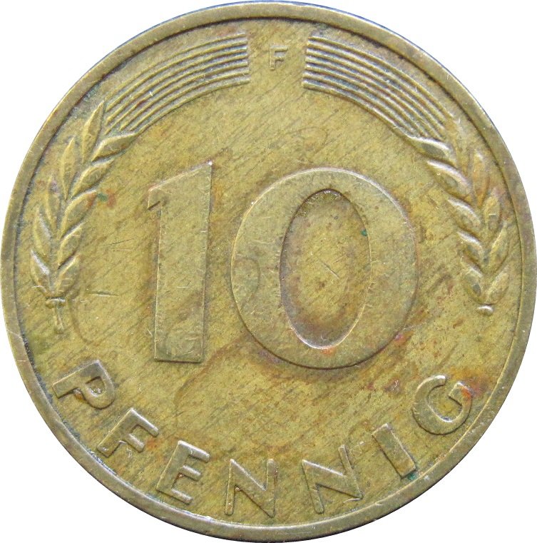 1950 F Germany 10 Pfennig 1
