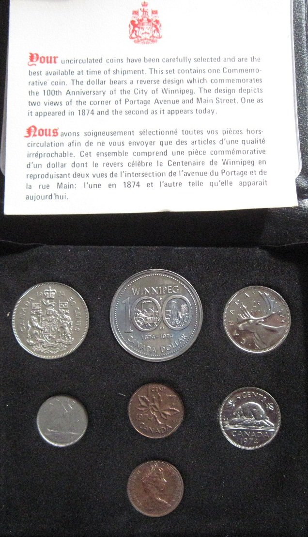 1974 canadian coin set
