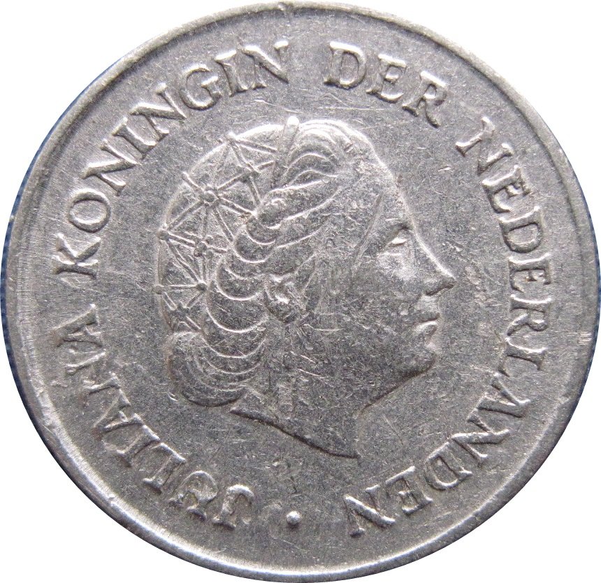 1960 Netherlands 25 Cents