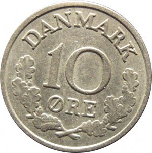 1971 Denmark 10 Ore
