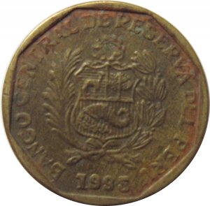 1995 Peru 5 Centimos