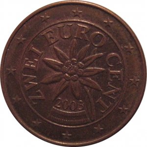 2003 Austria 2 Cent (Euro)