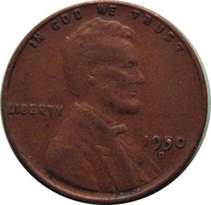 1950 D Lincoln Cent