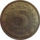 1965 Austria 5 Groschen 1965 Austria 5 Groschen
