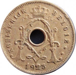 1923 Belguim 5 Centimes