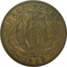 1958 Great Britain Half Penny 1958 Great Britain Half Penny