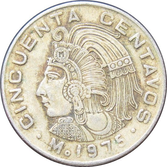 1975 Mexico 50 Centavos