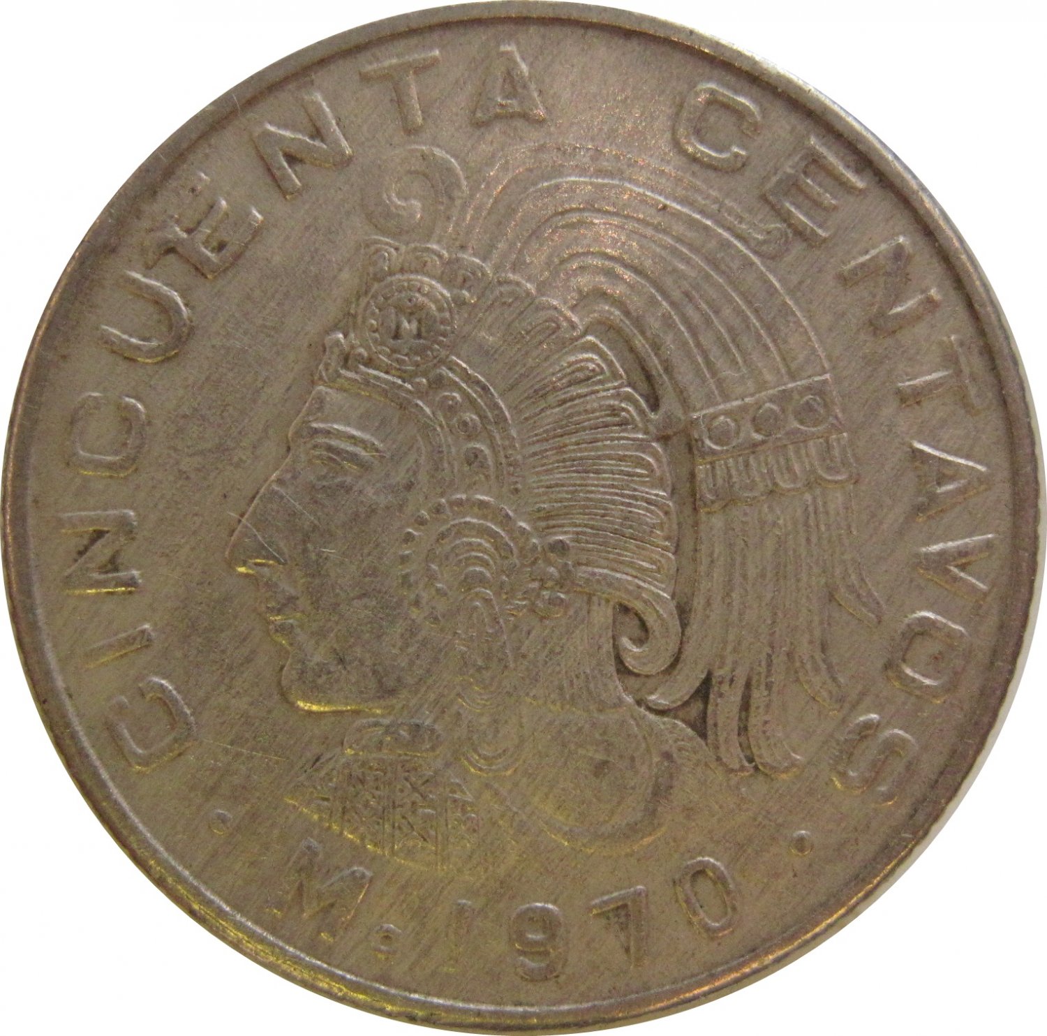 1970 Mexico 50 Centavos