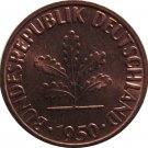 1950 F Germany 1 Pfennig #3