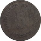 1876 D Germany 5 Pfennig 1876 D Germany 5 Pfennig