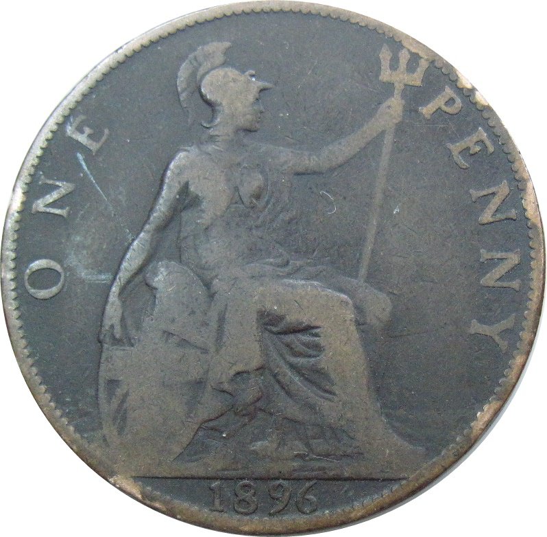 1896 Great Britain One Penny