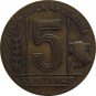 1945 Argentina 5 Centavo