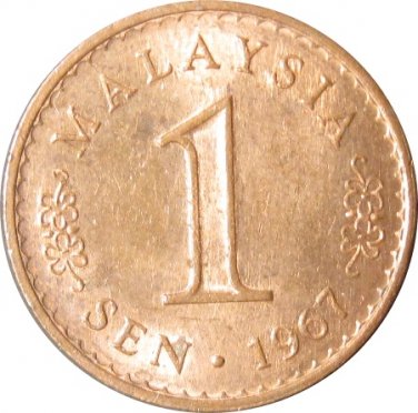 1967 Malasia 1 Sen
