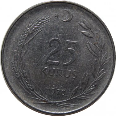 Turkey 1970 25 Kurus