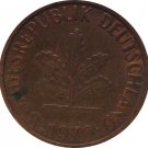 1966 D Germany 1 Pfennig