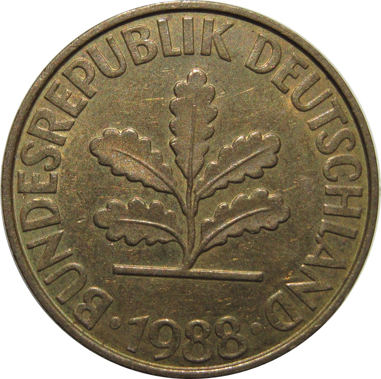 1988 F Germany 10 Pfennig