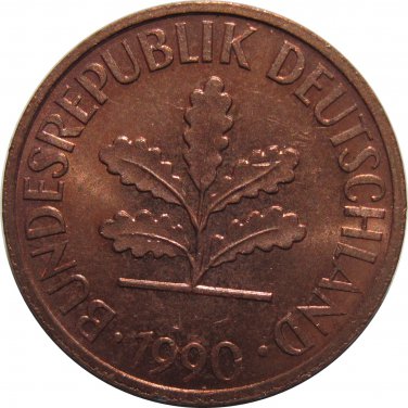 1990 G Germany 2 Pfennig