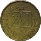 1992 Mexico 20 Centavos