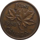 1958 Canadian Cent