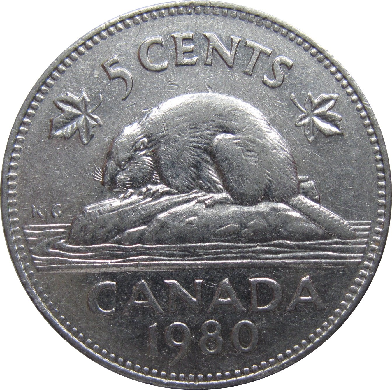 1980 Canadian 5 Cent
