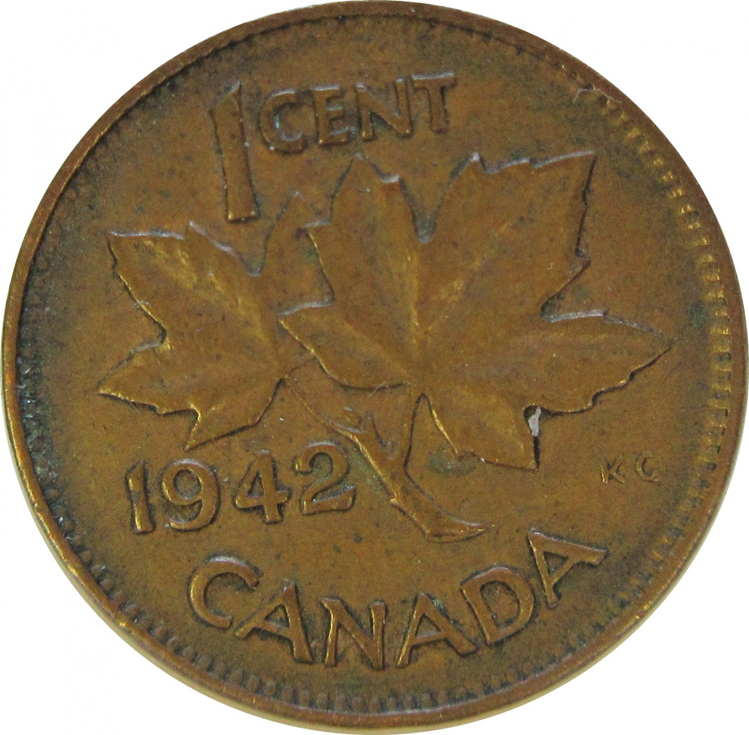 1942 Canadian Cent