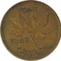 1942 Canadian Cent