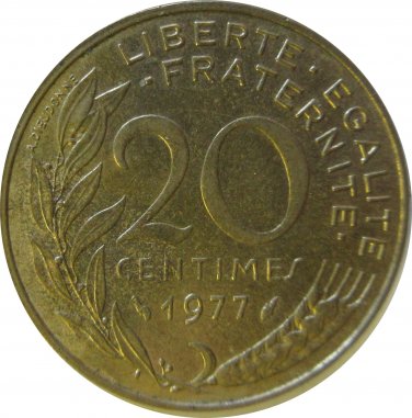 1977 20 Franc