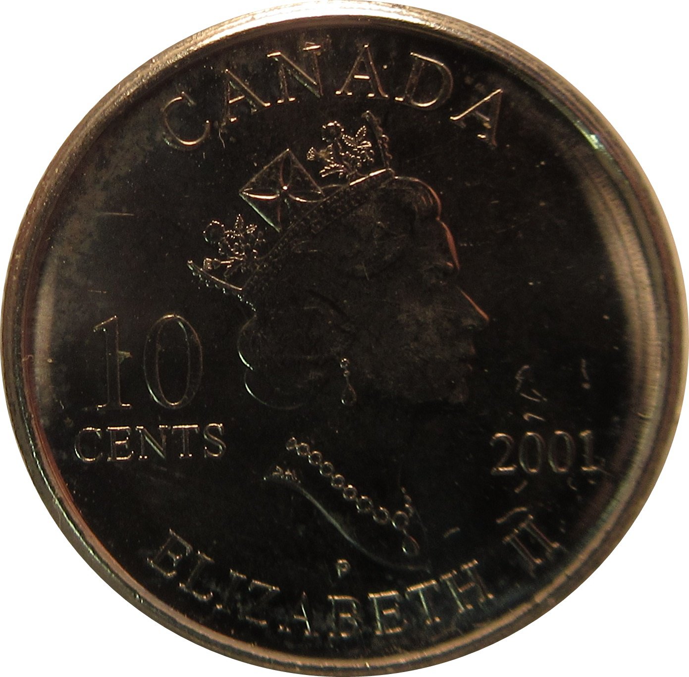 2001 Canadian Dime