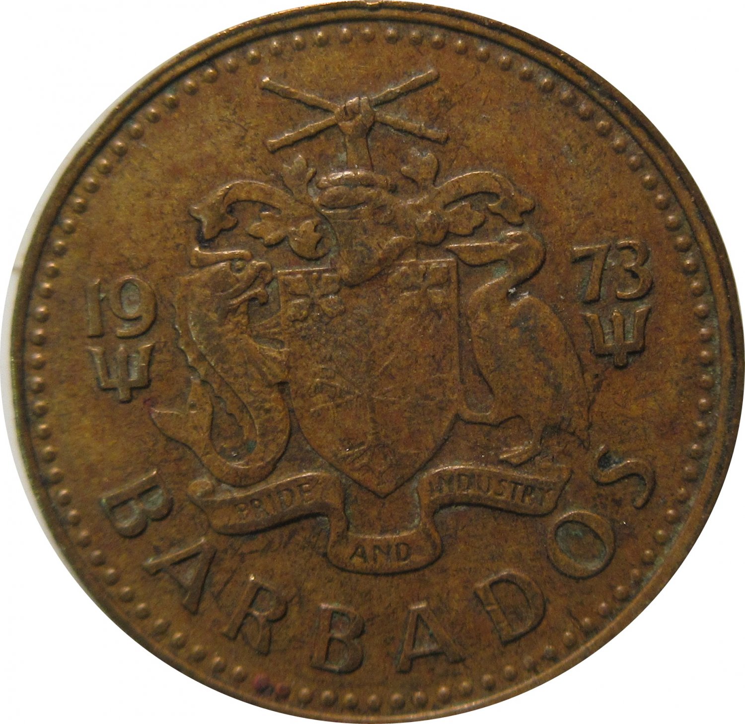 1973 Barbados 5 Cent 1973-barbados-5-cent