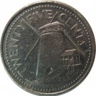 2001 Barbados 25 Cent
