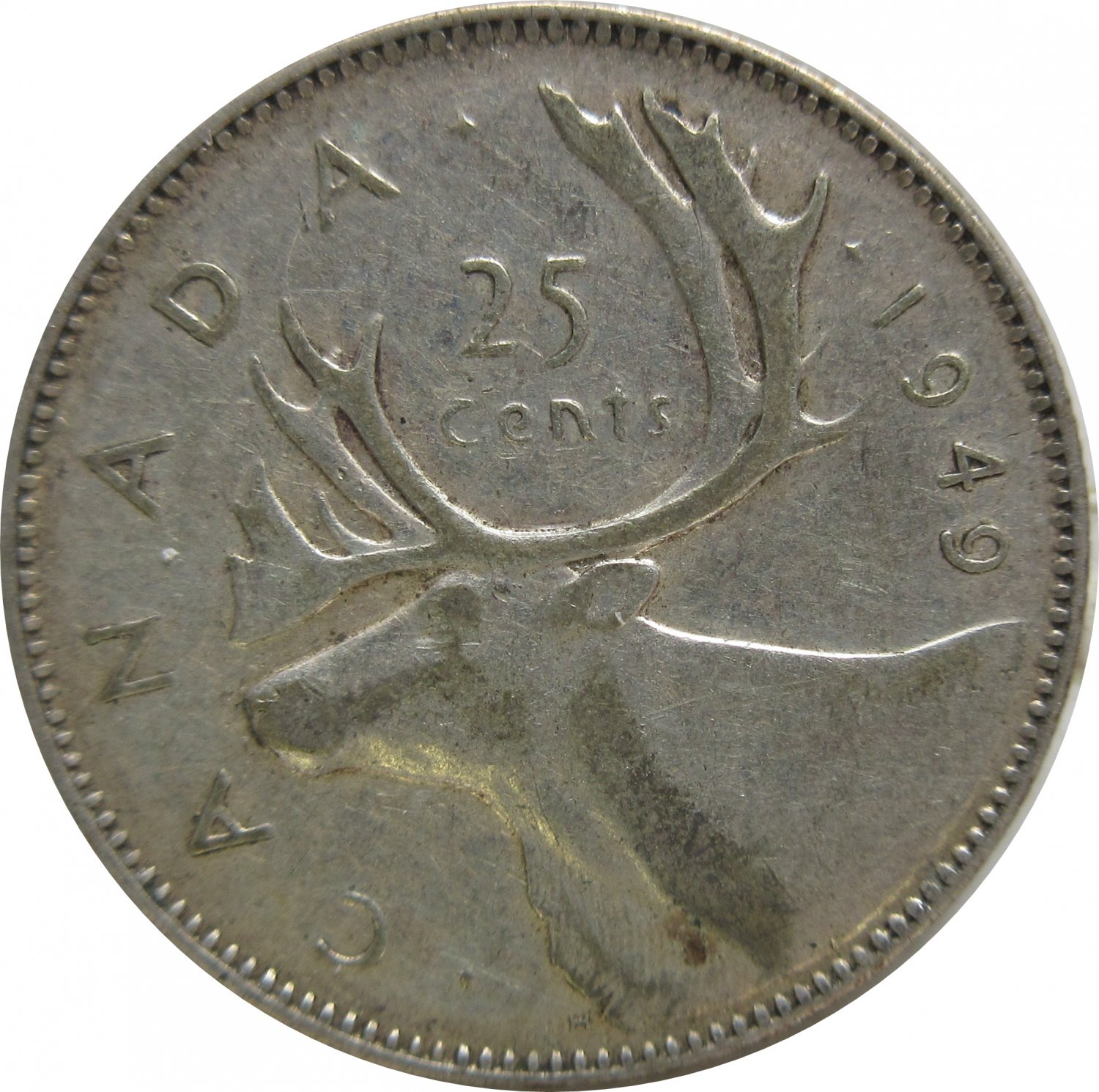 1949 Canadian Quarter SILVER