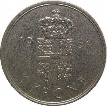 1984 Denmark 1 Krone