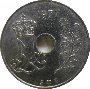 1977 Denmark 25 Ore