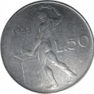 1955 Italy 50 Lire 1955 Italy 50 Lire