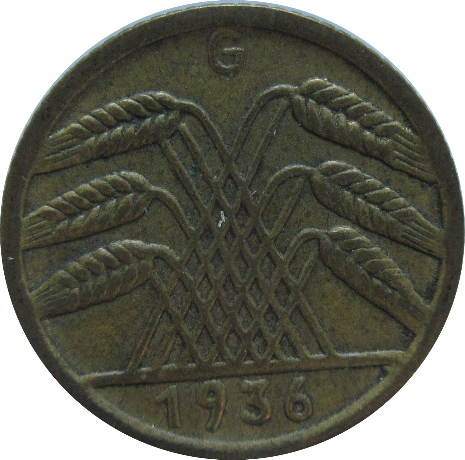 1936 G Germany 5 Pfennig