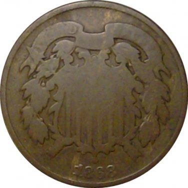 US 1868 2 Cent