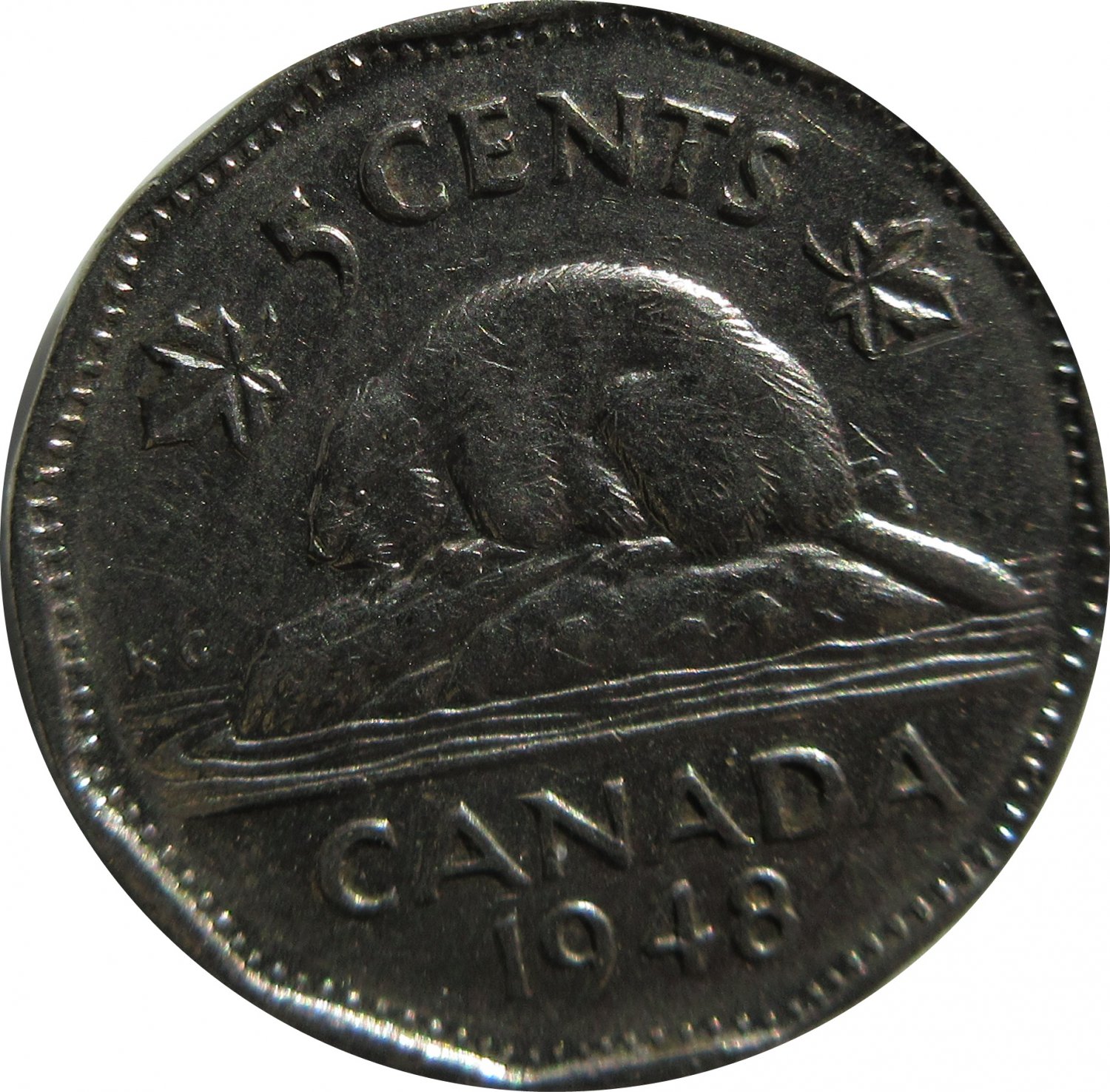 1948 Canadian 5 Cent