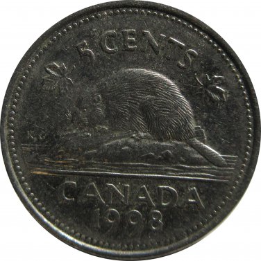 1998 Canadian 5 Cent