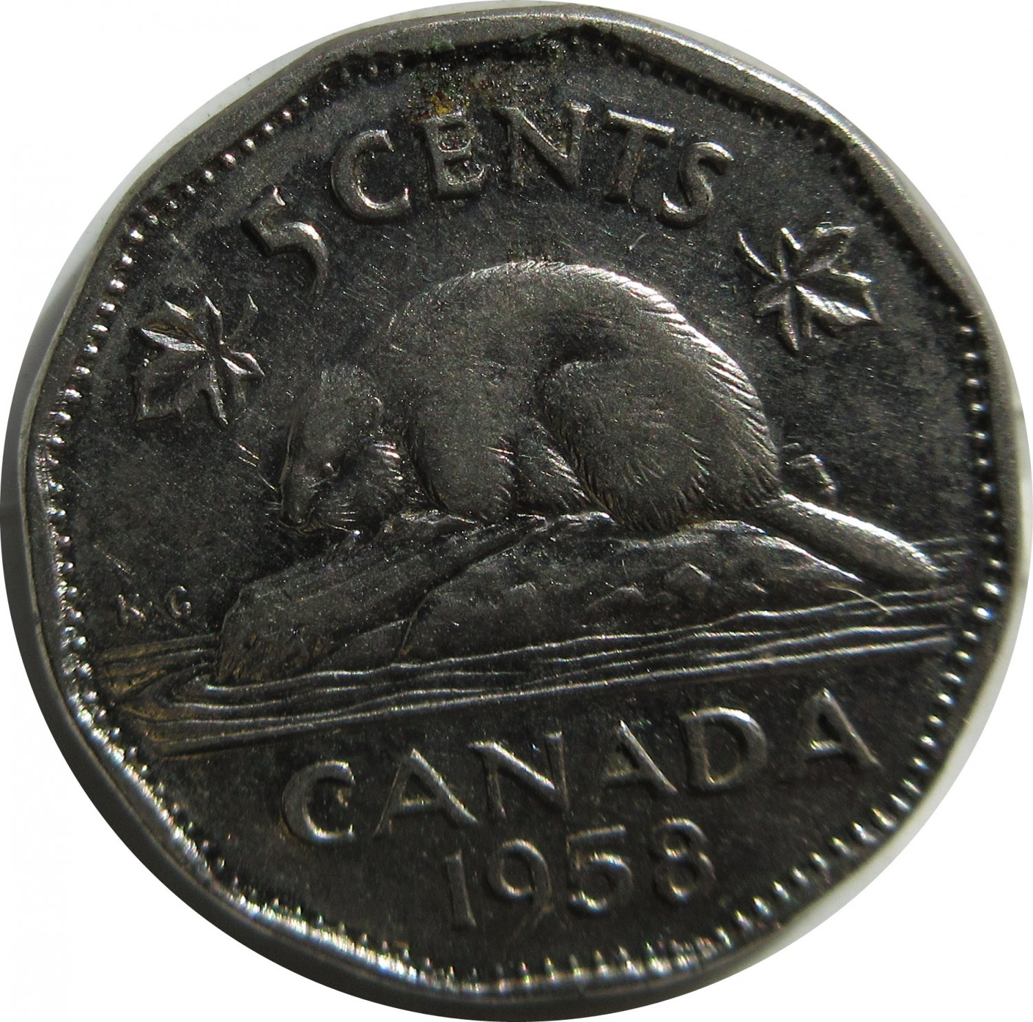 1958 Canadian 5 Cent