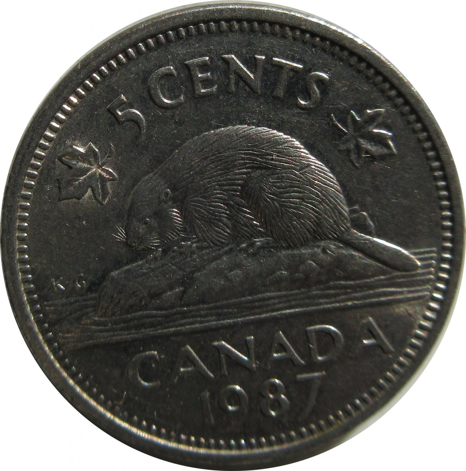 1987 Canadian 5 Cent