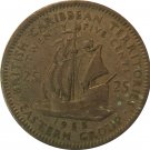 1955 East Caribbean State 25 Cent #2