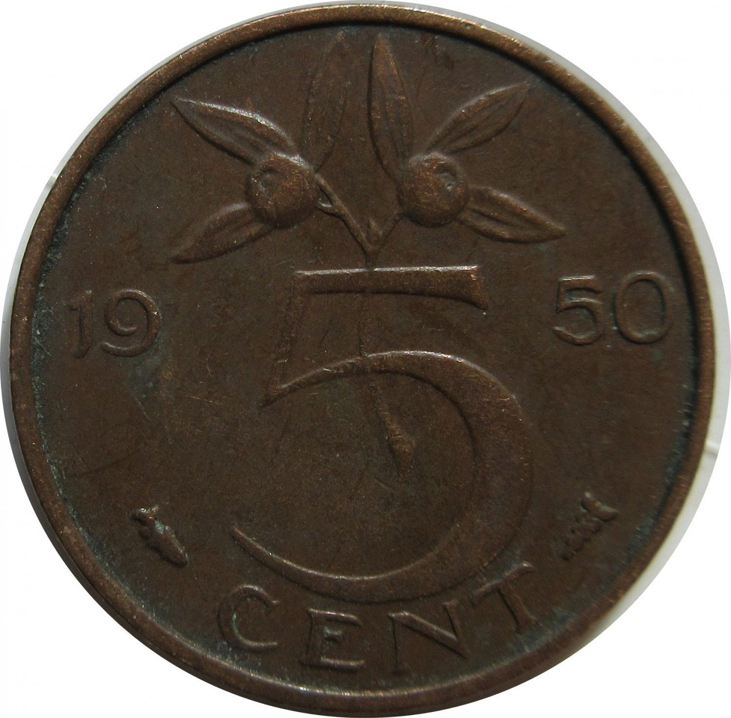 1950 Netherlands 5 Cents 1950 Netherlands 5 Cents