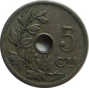 1906 Belguim 5 Centimes