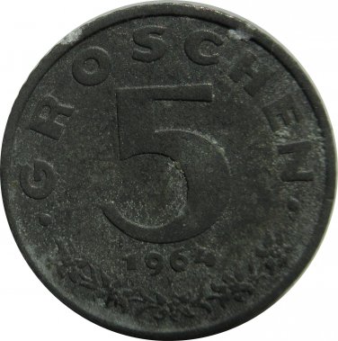 1964 Austria 5 Groschen