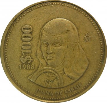 1988 Mexico 1000 Peso's