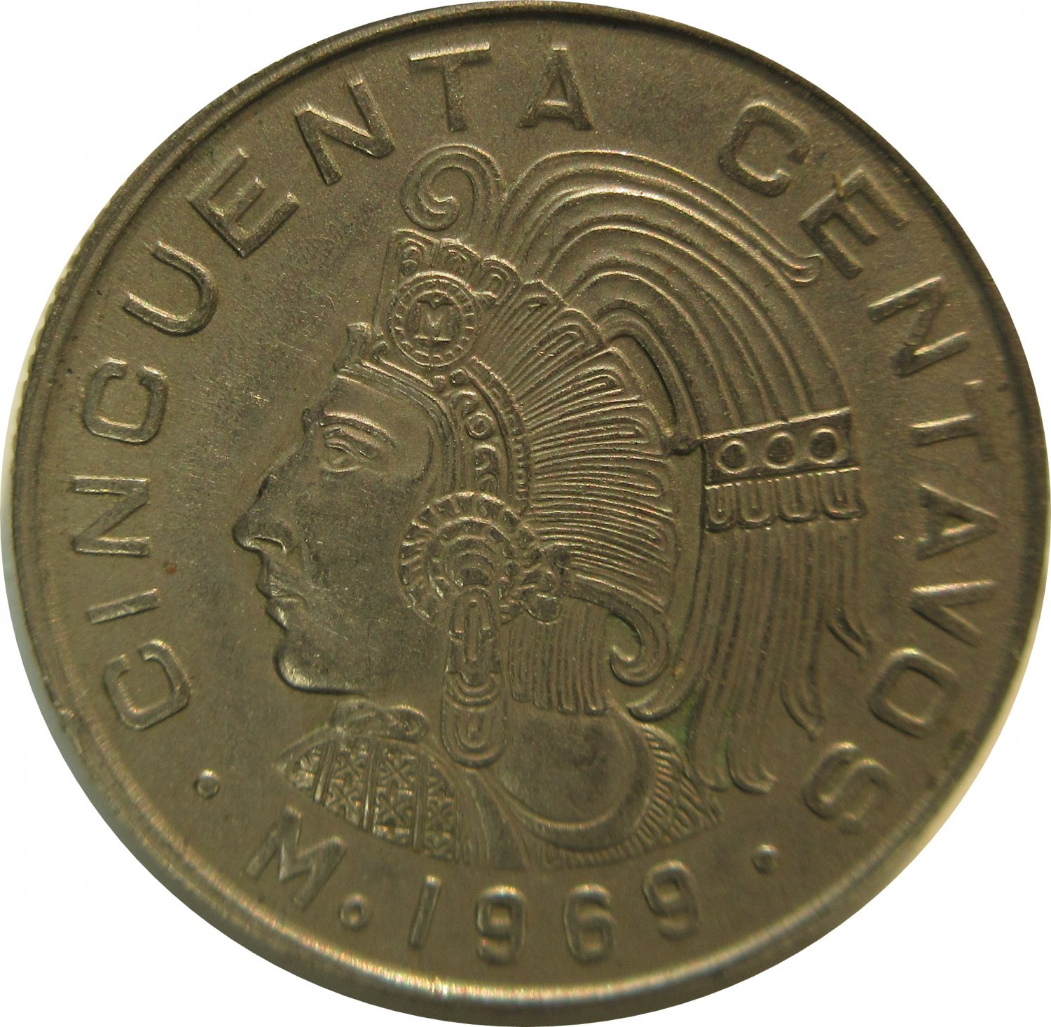 1969 Mexico 50 Centavos