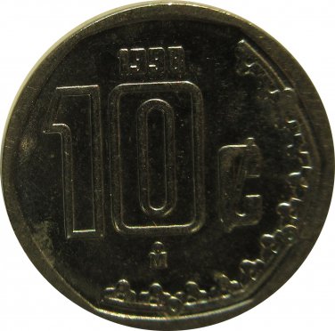 1999 Mexico 10 Centavos