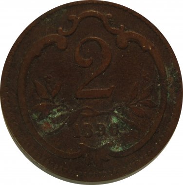 1896 Austria 2 HelIer
