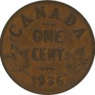 1936 Canadian Cent